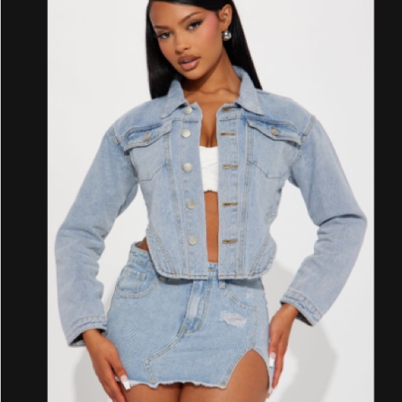 Denim Mini Skirt - Picture 1 of 3